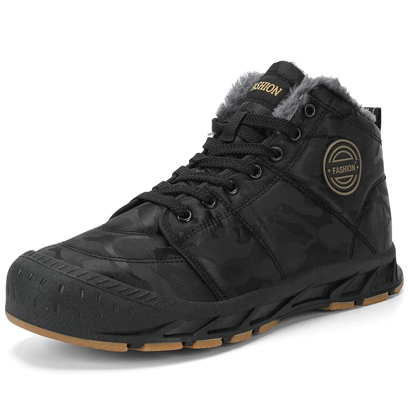 

Men Handmade Quality Male Ankle Shoes Stylish Snow Boots De Hombre Plush Warm Lined Outdoor Comfort Botas S13180-S13189 Dn