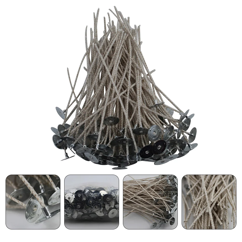 

200 Pcs Kit Kats Bulk Wick Base DIY Making Supply Kerosene Lamp Tool Cotton