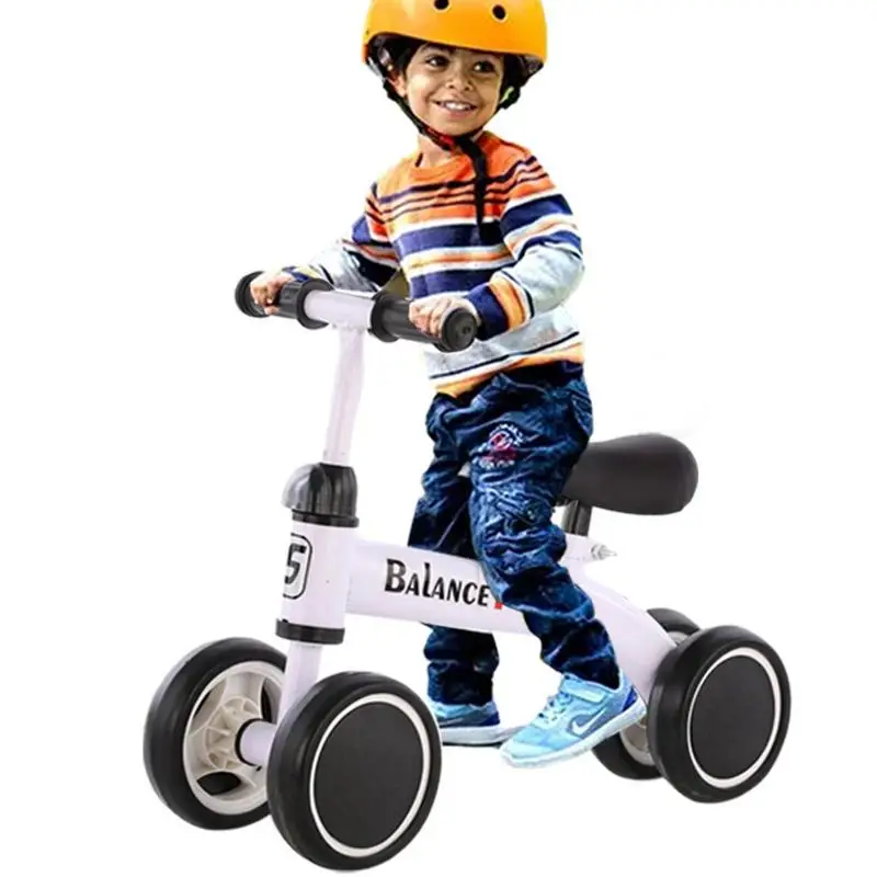 Children's Balance Bike 4 Wheels Baby Walker Toddler Balance