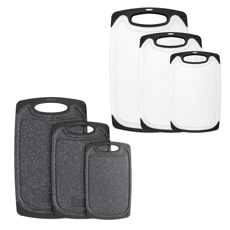 

Chopping Board Set Reversible Vegetable And Meat Cutting Board Set Of 3pcs Multifunctional Chopping Boards Kitchen Tools For