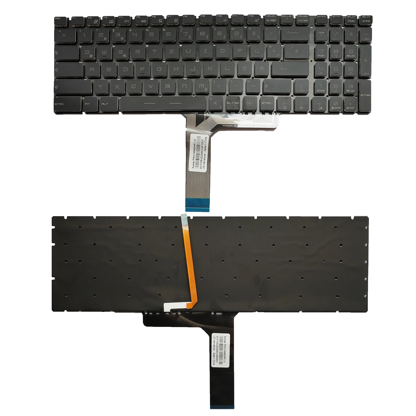 Цветная клавиатура с подсветкой для MSI GS60 GT72 GT73VR GS63VR GL62 GE62 GT62 WS60