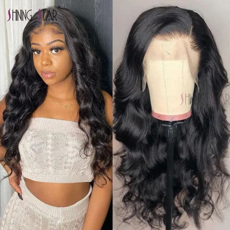 

13X4 Body Wave Lace Front Wig Curly Human Hair Wigs Natural Color Lace Frontal Wig HD Brazilian Lace Front Human Hair Wigs Remy