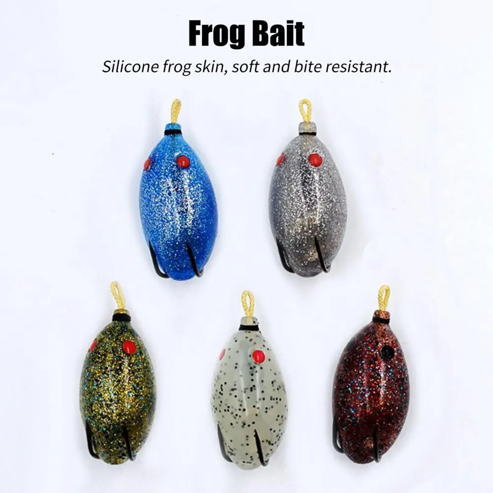 

Simulated Soft Bait Pull Rope Tear Resistant Silicone Frogs Bait for Angling
