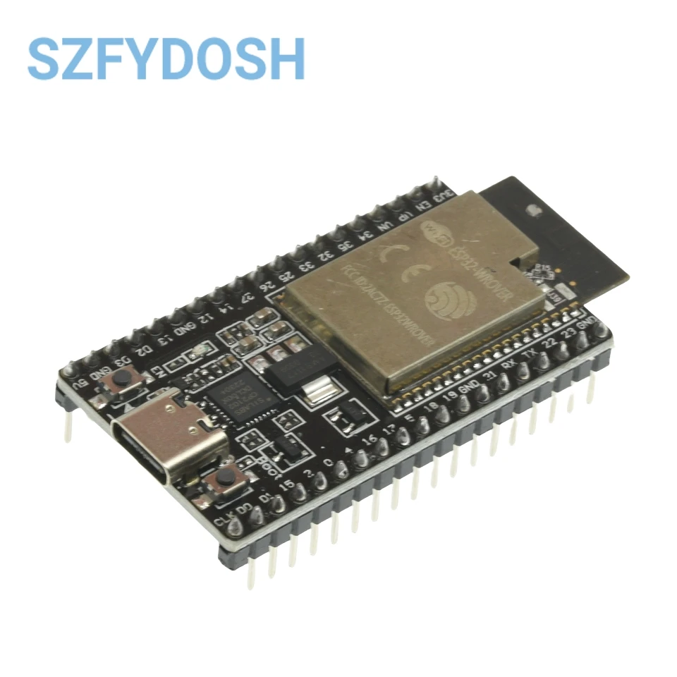 Плата разработки ESP32 DevKitC WIFI + Bluetooth на базе WROOM-32D 32U Модуль WROVER IoT NodeMCU-32 TYPE-C