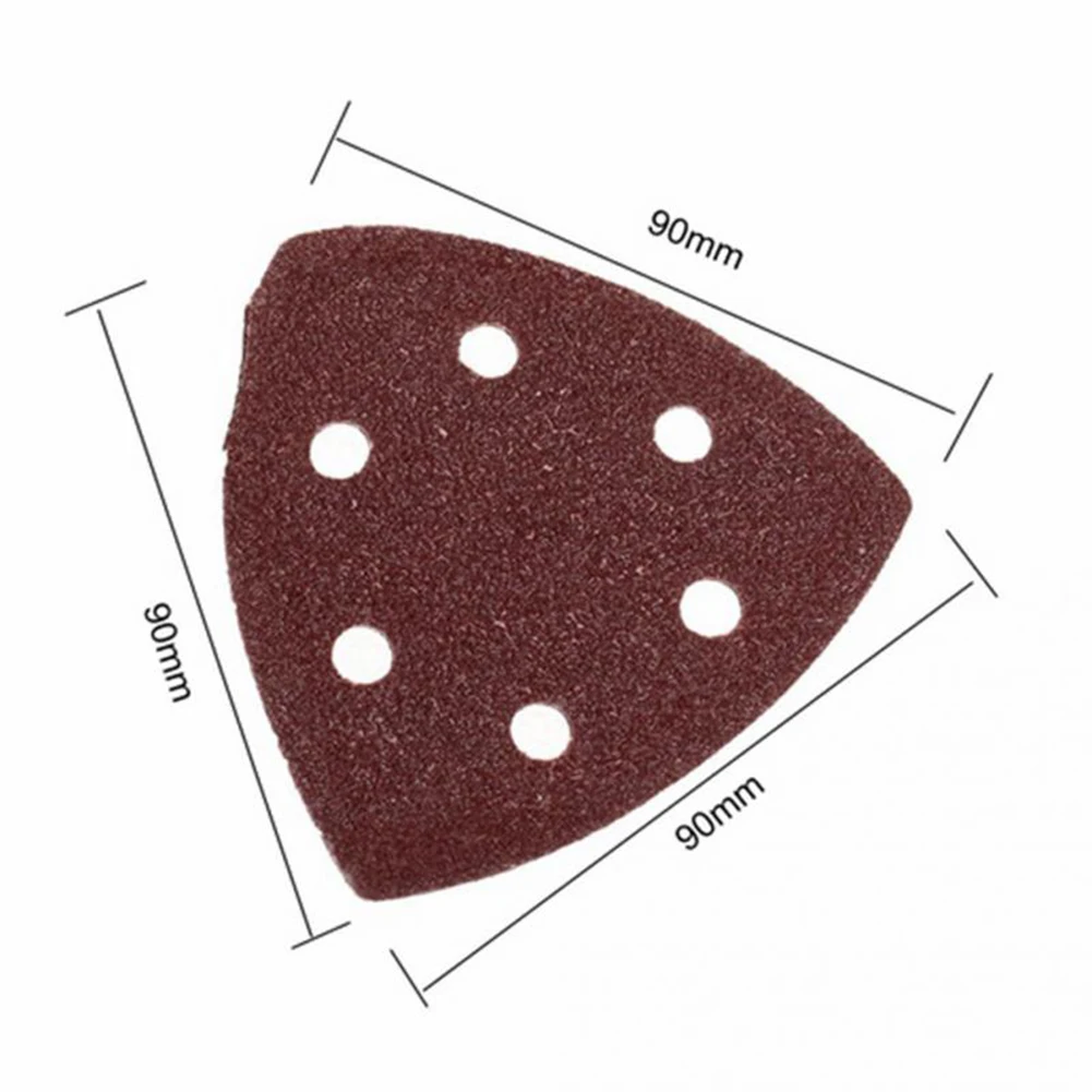 

50pcs Sanding Sheets Paper Pads Set Triangle Sandpaper 60/80/120/180/240 Grit For Wood Metal Leather Abrasive Tools