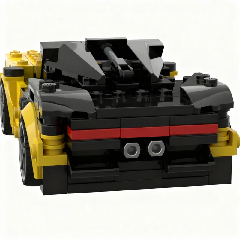238 деталей MOC City Champions: Бесплатная модель BUGATTI Chiron, конструктор, игрушка для сборки, подарок на Рождество, креативная идея, развивающая игрушка (art.: 3920d7aff64be) - 3920d7aff64be