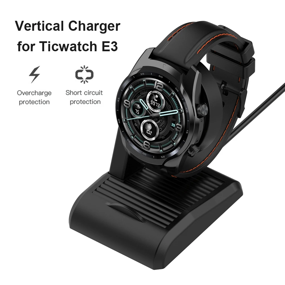 

Charger Adapter for Ticwatch E3 / Pro 5 / Pro 3 LTE USB Charging Cable Wireless Magnetic Vertical for Ticwatch Series