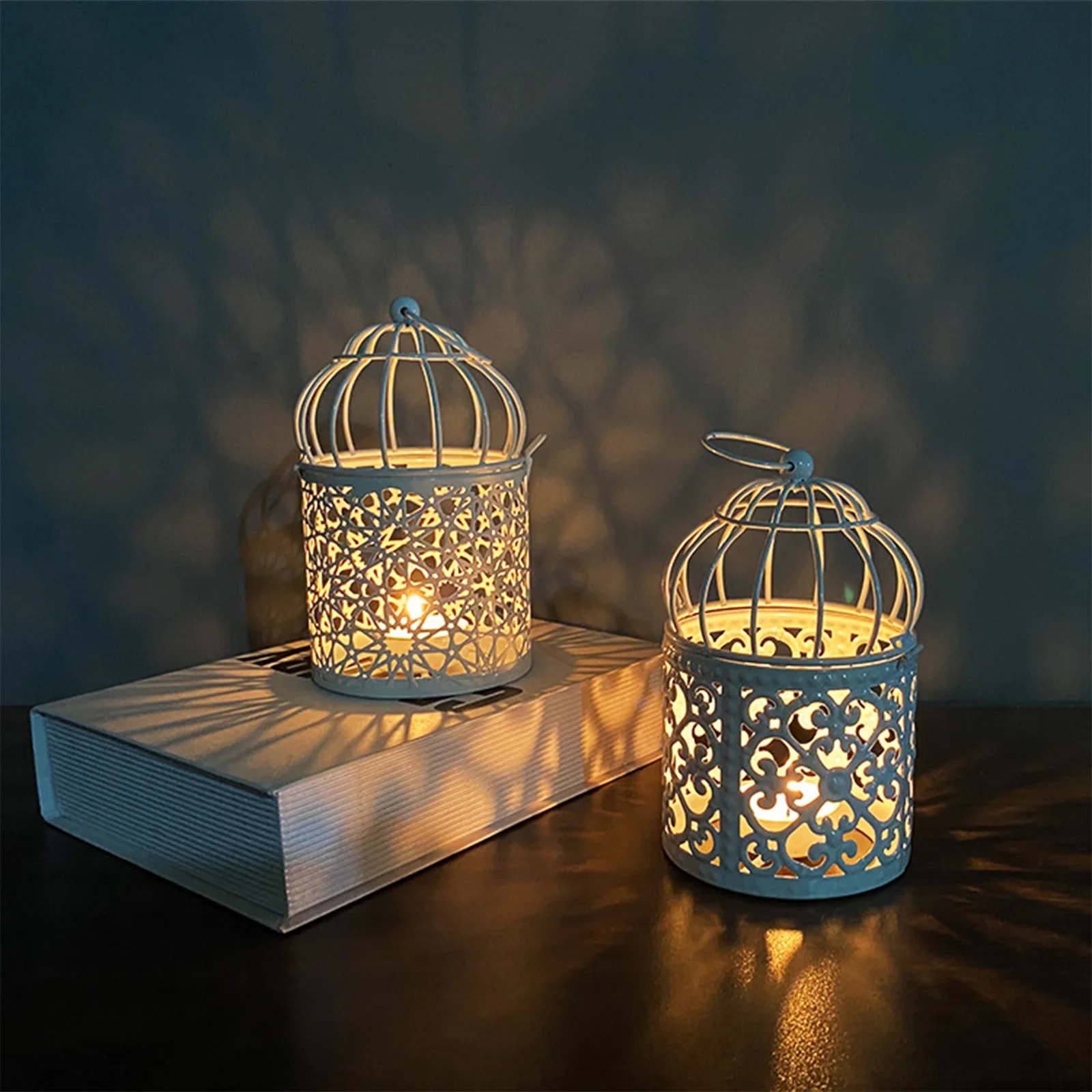 15.8x9cm Birdcage Candlestick Birdcage Candlestick 1pc Delicate And Elegant Easy Hanging White Without Candles