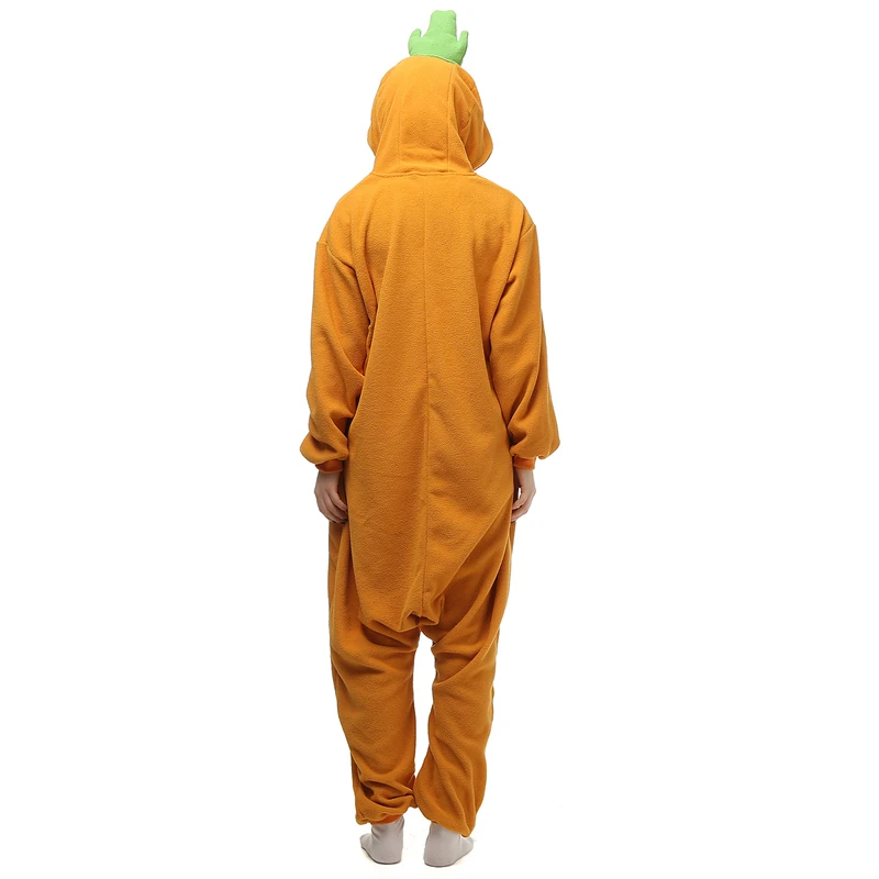 ELEIMOS Halloween Onesie Cartoon Carrot Pajama For Adult Women Men Animal Kigurumis Pyjamas Homewear Cosplay Party Costume