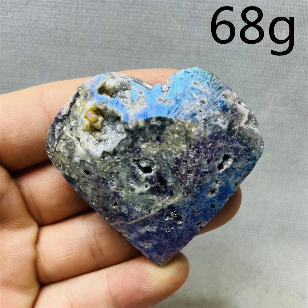 

Фиолетовый геод Sphalerite с кристаллами кварца YOCO