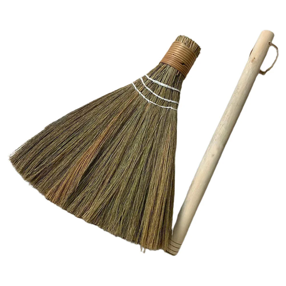 Broom Whisk Desk Small Cleaning Tabletop Hand-made Mini Miscanthus Woven Dust Brush Household