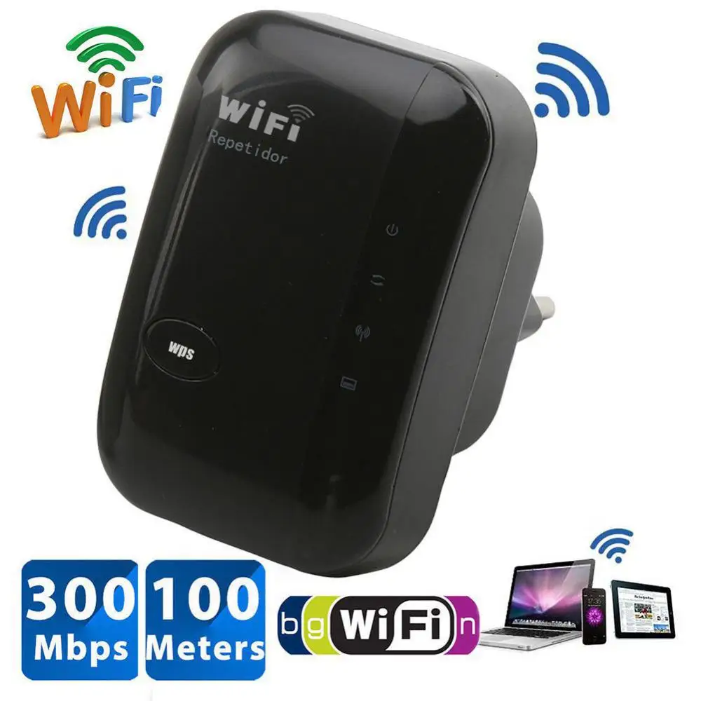 

WPS Router 300Mbps Wireless WIFI Repeater WiFi Extender Amplifier WiFi Booster Repetidor Wi Fi Signal Repeater Access Point AP