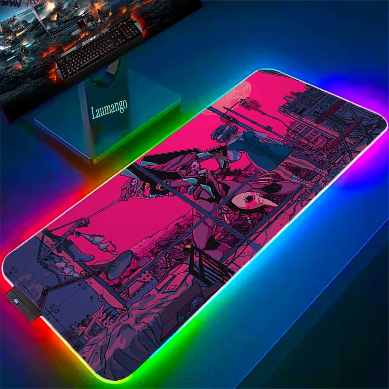 

Evangelion Large RGB Gaming Table Deskmat Game Mats Anime Mouse Pad Xxl Computer Mousepad Xl Mausepad Gamer Rug Rubber Mat Diy