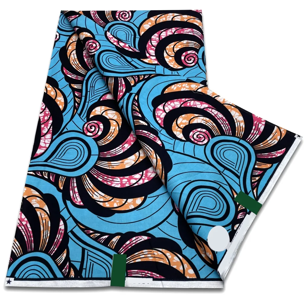 Новая ткань с Африканским воском 2024 модная Анкары хлопковая мягкая Дизайнерская