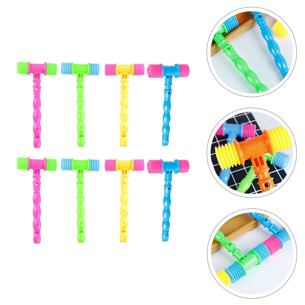 

8 Pcs Flute Hammer Plastic Kids Music Toys Puzzle Tools Playing Delicate Mallet Practical Pvc Mini Toddler Soft-headed Rubber