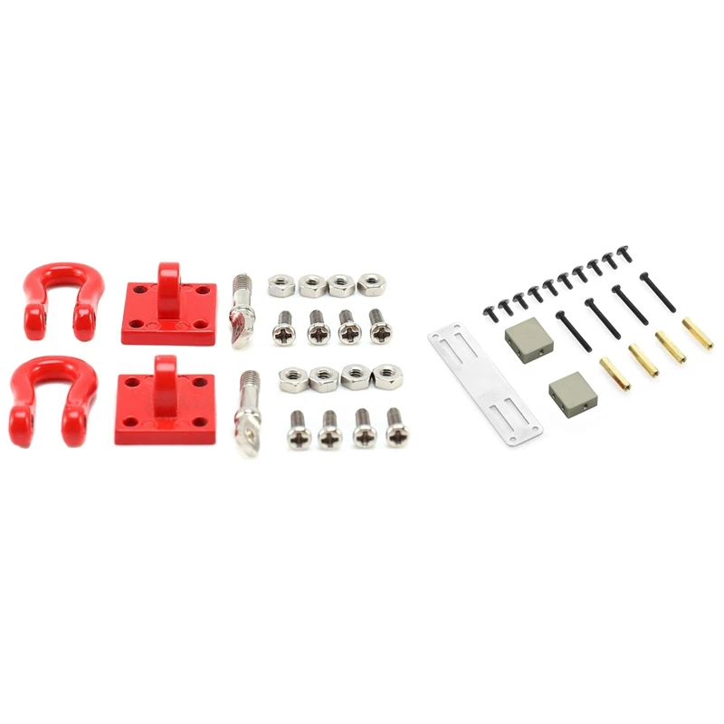 

2 шт. крючок для спасательного прицепа переднего и заднего бампера для Wpl Rc Car с сервоприводом комплект фиксированных кронштейнов для MN D90 D91 1/...