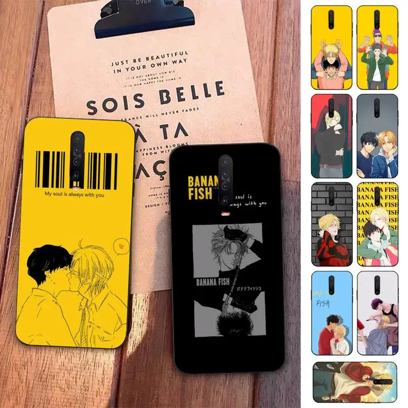 

TOPLBPCS Japanese Anime Banana Fish Phone Case for Redmi 5 6 7 8 9 A 5plus K20 4X S2 GO 6 K30 pro