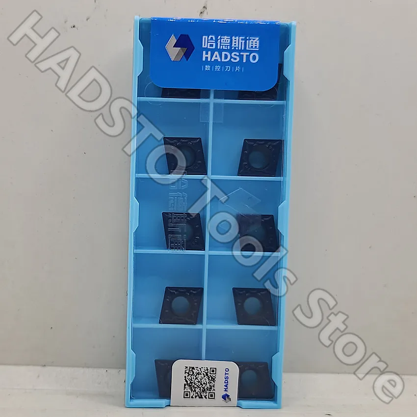 CCMT09T304-TM HS8125 CCMT09T304 CCMT32.51 HADSTO CNC carbide inserts Dual color CVD coating Turning For Steel P15-P30