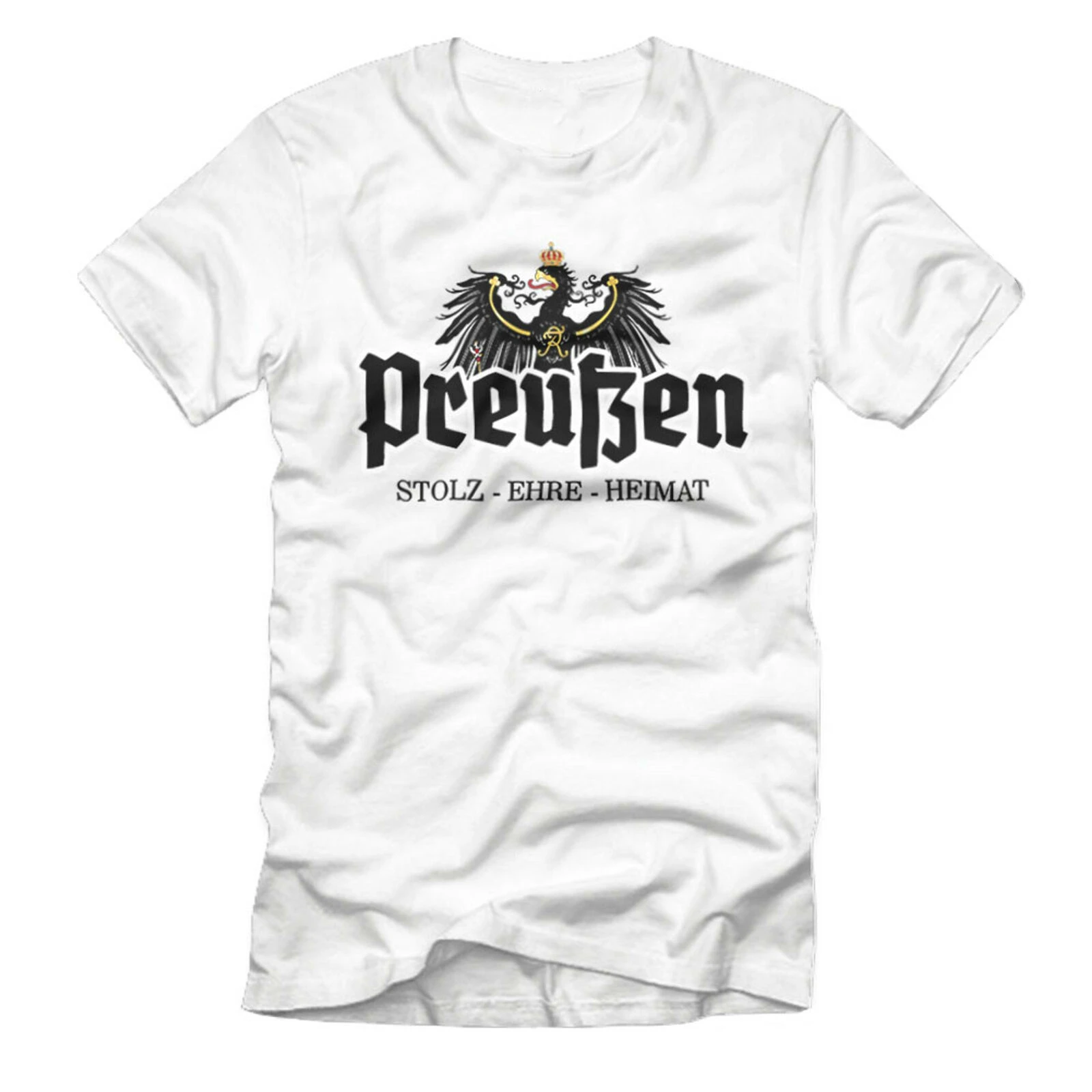 Мужские футболки Preußen Shirt Stolz Ehre Heimat Adler Vaterland из хлопка