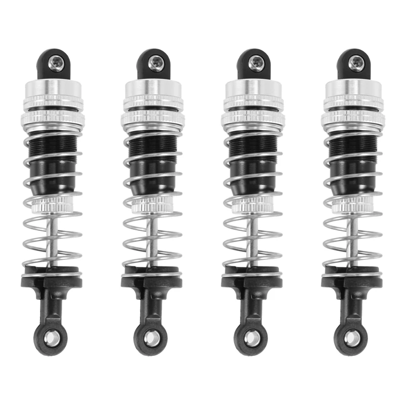 

4PCS Upgraded Aluminum Capped Oil Filled Shock Absorber Damper for HBX 16889 M16100A 1/16 RC Car Parts