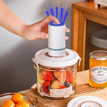 Food Storage Container Vacuum Box Large Capacity Food Dispenser for Kitchen Transparent Sealed Food Organizer Keep Lunch Fresh 1