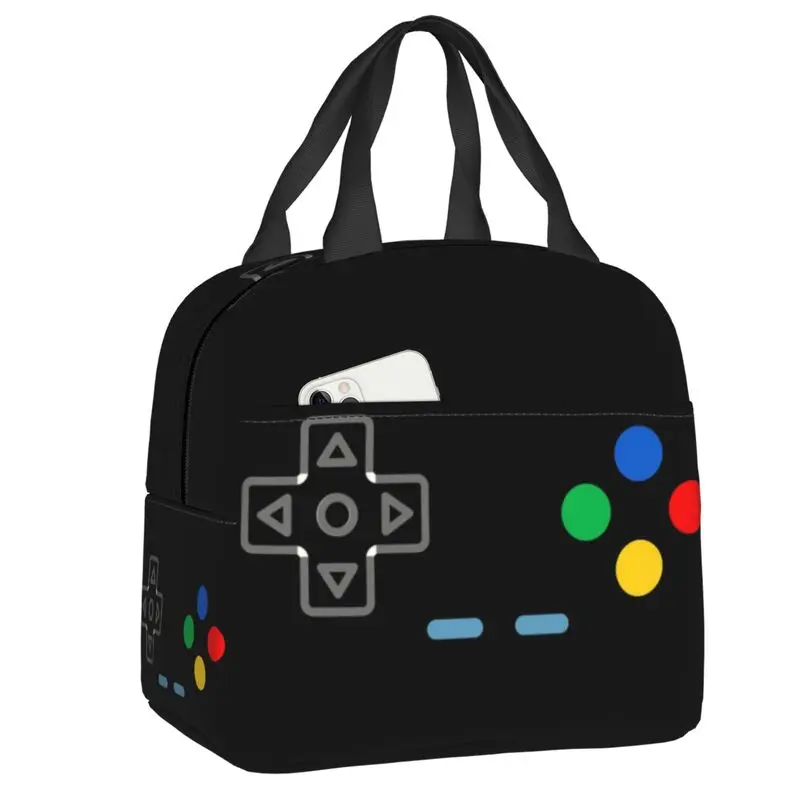 

I Am Always In Control Resuable Lunch Boxes Multifunction Video Game Gaming Controller Thermal Cooler Food Insulated Lunch Bag