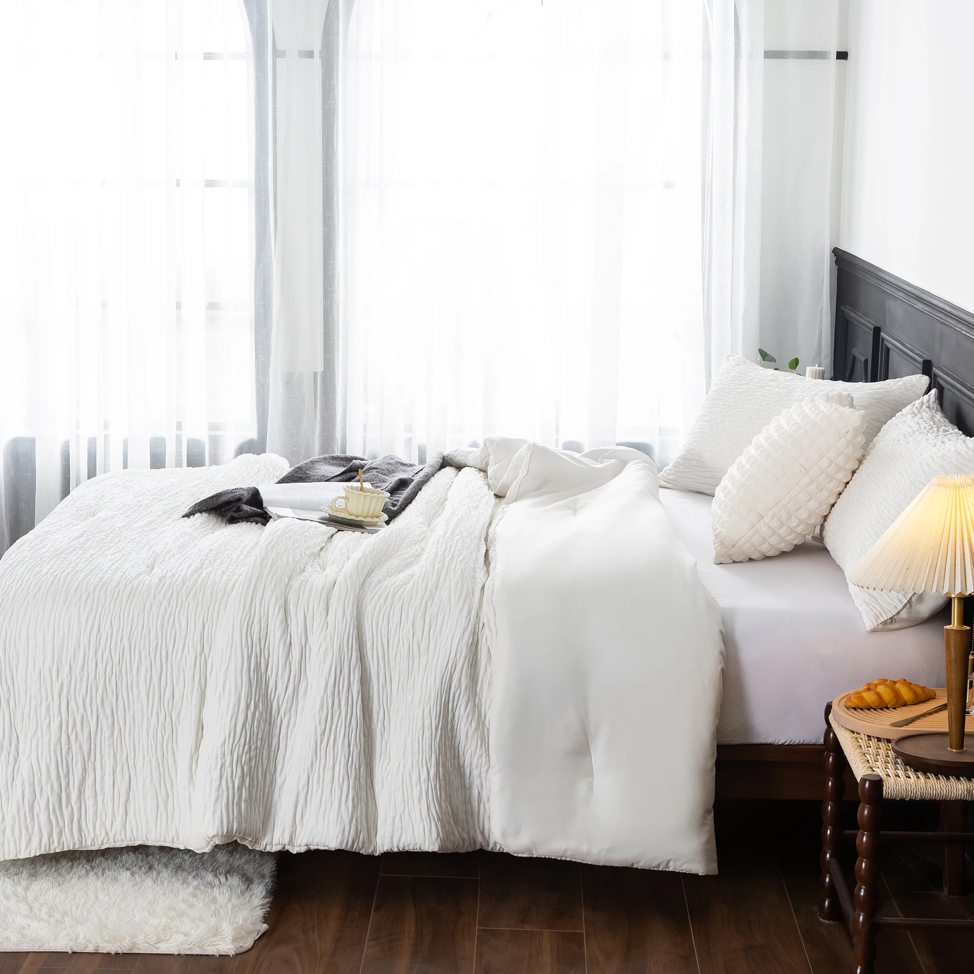 Двухстороннее хлопковое постельное белье из синели Комплект постельного белья