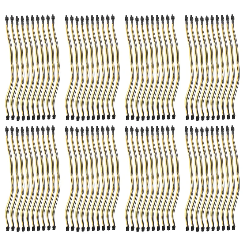 

80 Pcs 6 Pin PCI-E To 8 Pin(6+2) PCI-E (Male To Male) GPU Power Cable 50Cm For Image Cards Mining Server Breakout Board