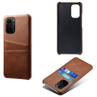 funda for redmi k40 pro poco f3 case credit card vintage pu leather phone wallet cover with card slots for xiaomi mi11i 11x pro