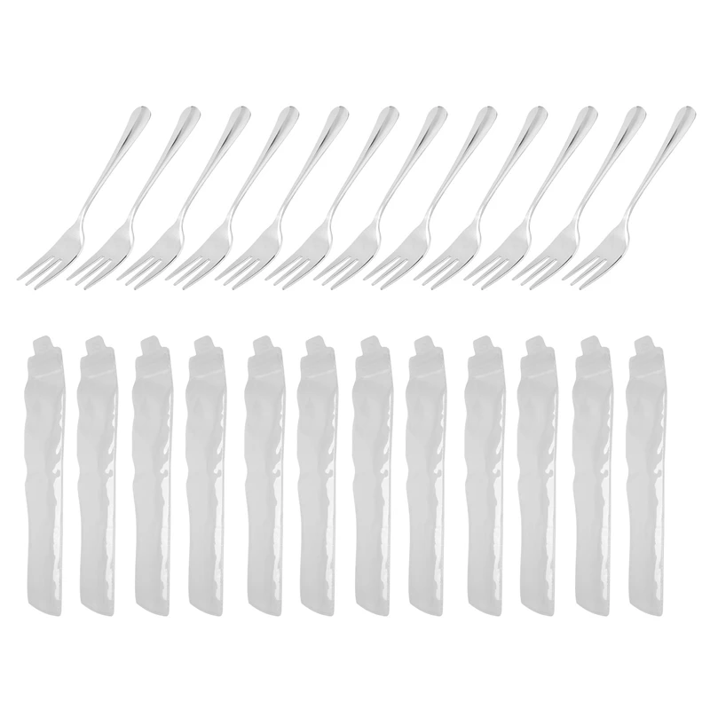 

New Dessert Forks Set Of 12, 5.5Inches, Stainless Steel Cocktail Forks, Appetizer Small Forks, Fruit Salad Forks For Party