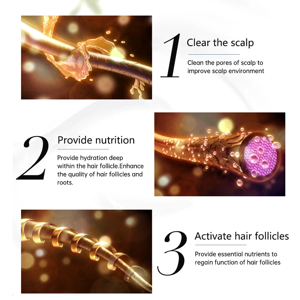 Сыворотка для роста волос Ginger эфирное масло Питательная Жидкость смягчения и