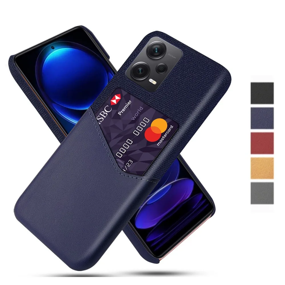 

Febric Card Holder Cover For Xiaomi Poco X5 Pro Cloth Texture Antiskid Funda For POCO X5 X4 Pro M5 X4 GT F4 X3 Case PocoX5 Pro