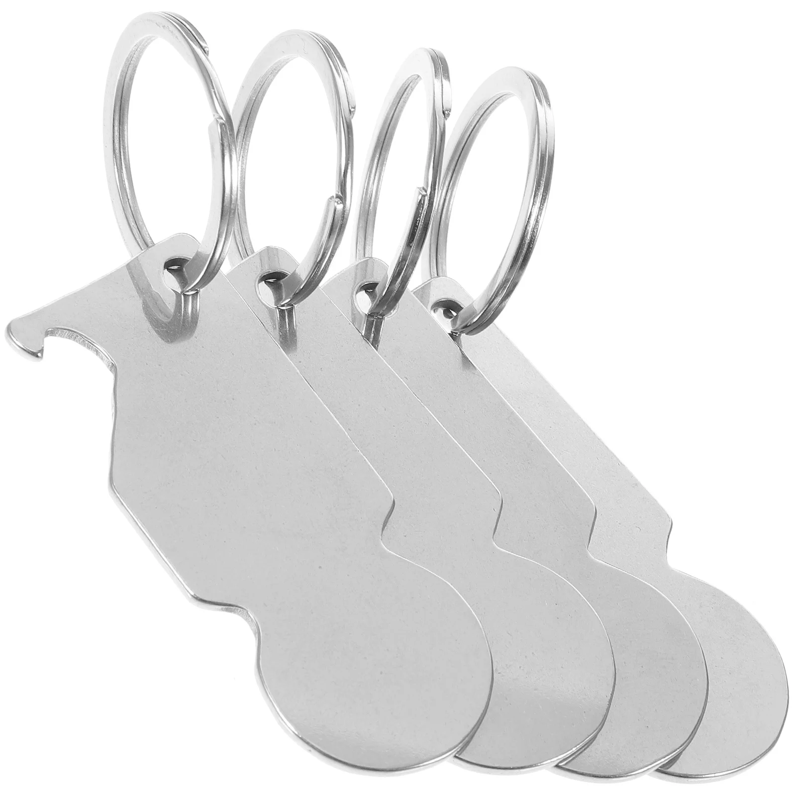 4 шт. тележка для монет брелок ключей жетон складной металлический тележки