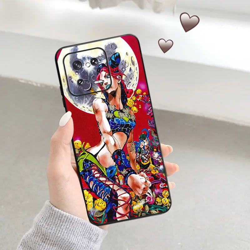 Jolyne Cujoh JoJo's Bizarre Adventure Soft Phone Cases For Redmi A1 10A 10C 11 Prime Note 12 Pro 11SE 11S E 11T 10 Lite S Cover