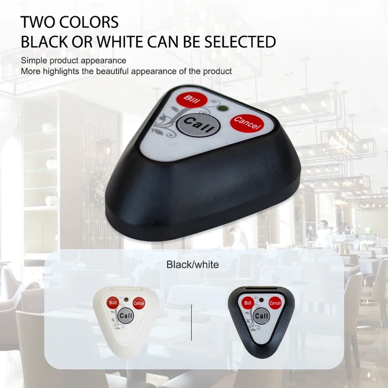 QWICALL передатчик с кнопкой вызова большого радиуса действия пейджер для ресторана