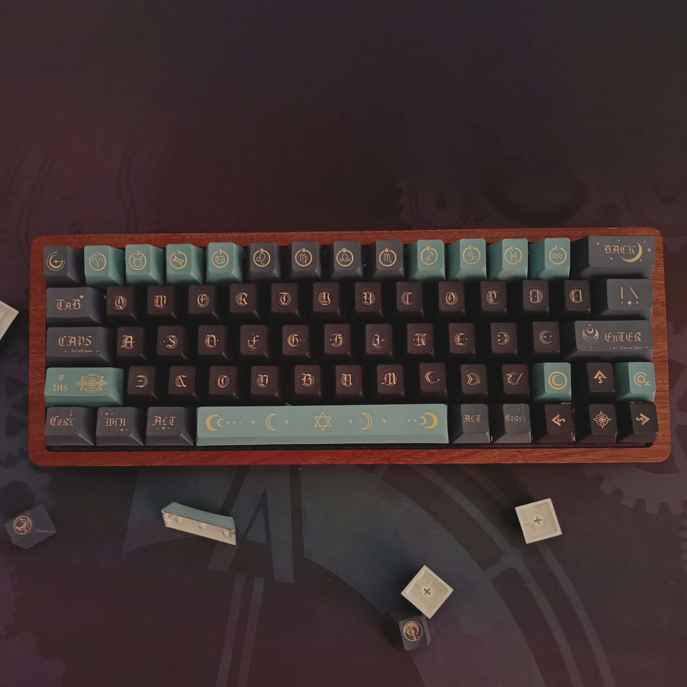 Фото Механическая клавиатура Yueyun PBT keycap, полностью двухсторонняя сублимация №3