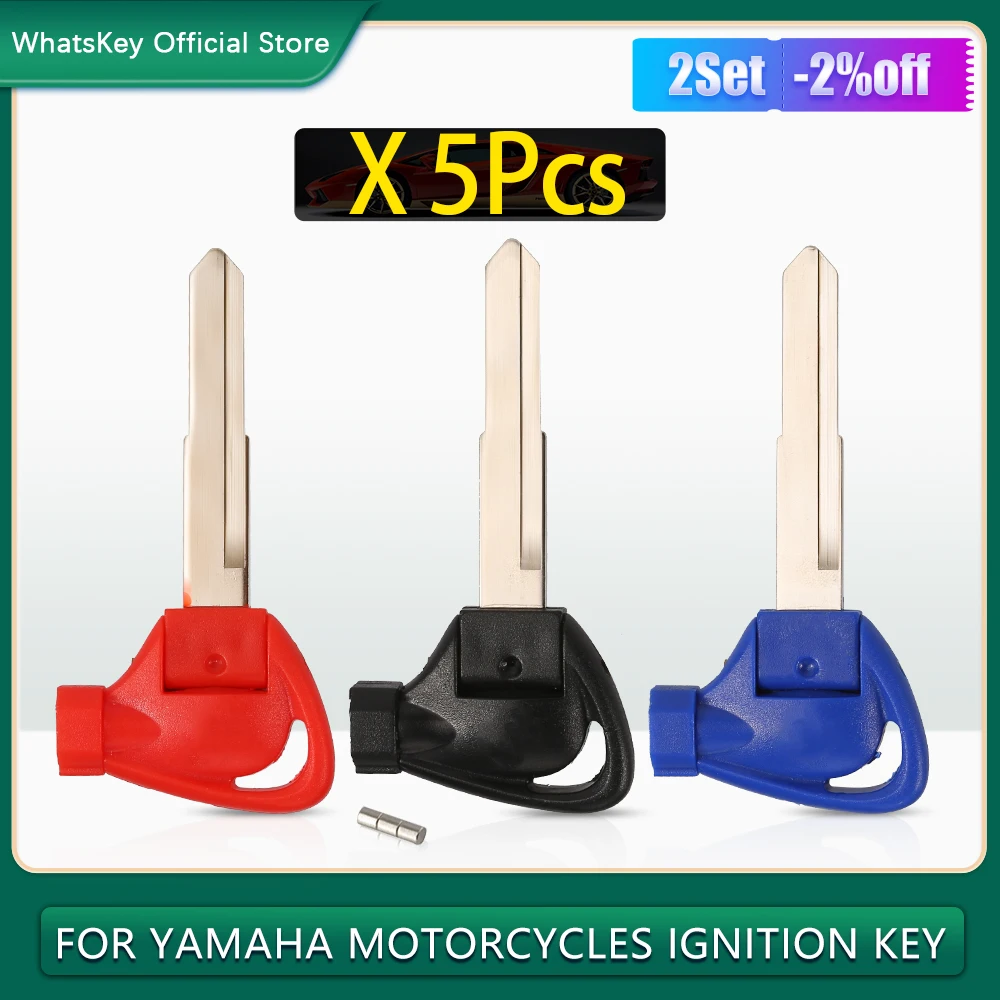

5Pcs Uncut Blank Blade Motorcycle ignition Key For YAMAHA VOX BWS BWS125 VOX50 GTR125 JOG EVO SMAX155 Magnet Anti-theft Lock Key