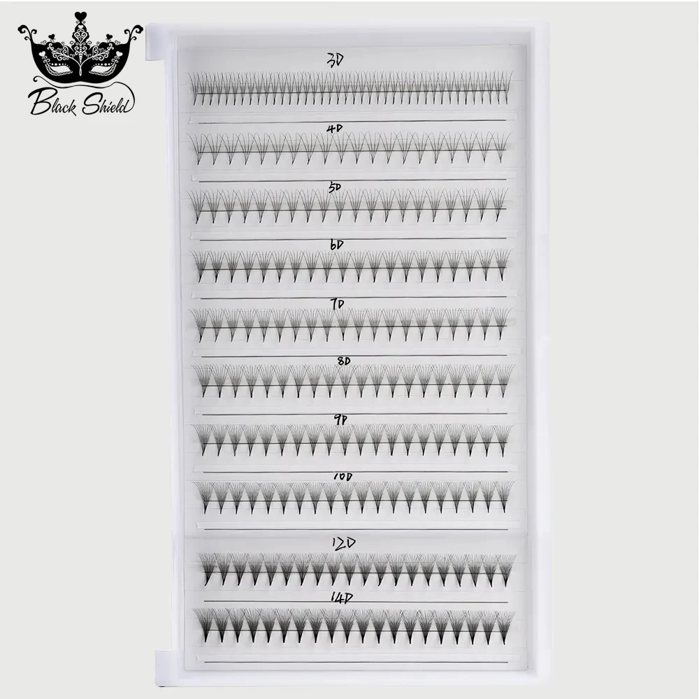 1600fans 40Lines готовые объемные вееры 2D/3D 0 07 10 заостренная основа острый узкий средний