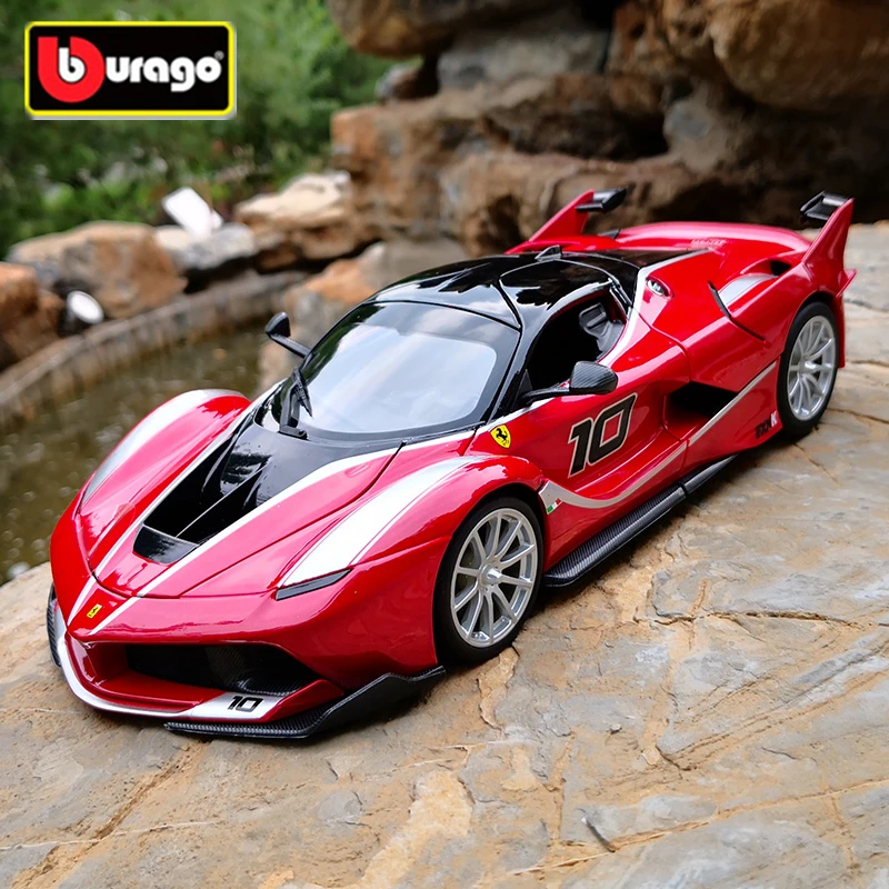 

Модель спортивного автомобиля Bburago Ferrari FXX K 10, литая металлическая игрушка из сплава, Модель гоночного автомобиля, коллекционная имитация, подарок для детей, 1:24