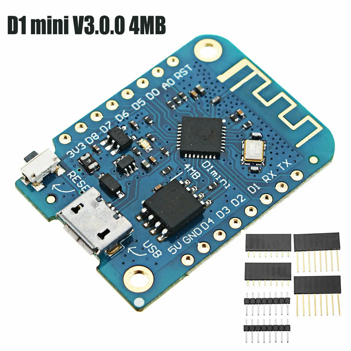 Макетная плата ESP8266 D1 mini V3.0.0 4MB WIFI iot совместима с Arduino