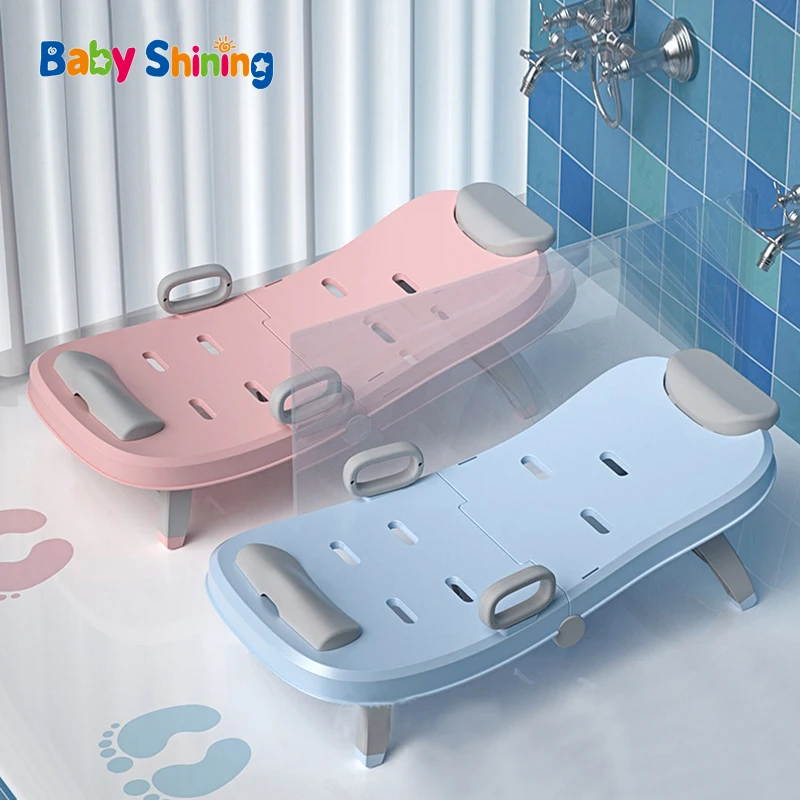 

Children's Shampoo Recliner Foldable Wash Hair Stool Baby's Household Large Child Sitting On The Shampoo Bed 0-10 Years Old
