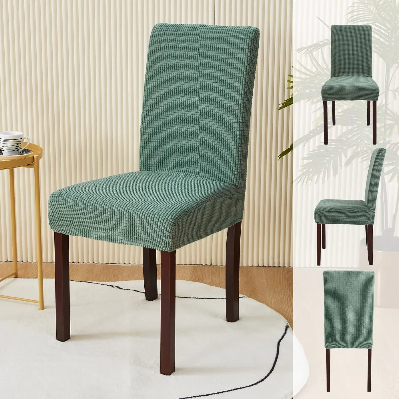 

Жаккардовые чехлы на стулья для столовой, столовой, обеденного стула, эластичные Чехлы Parsons, чехлы на стулья, протектор стула, съемные, моющи...