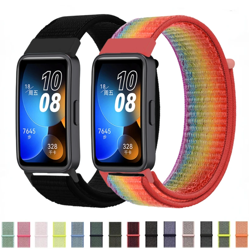 Фото Нейлоновый ремешок Solo Loop для Huawei Band 9, 8, 7: дышащий сменный браслет-ремешок для Huawei Band 7, 8 (Correa) №1