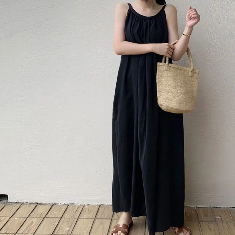 Женское длинное платье из хлопка 150 кг Элегантное повседневное макси в богемном