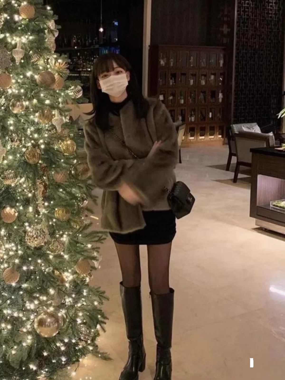 AMT Small Wear Western Sle Короткая осень и зима с пальто Внутренняя одежда Трикотажное