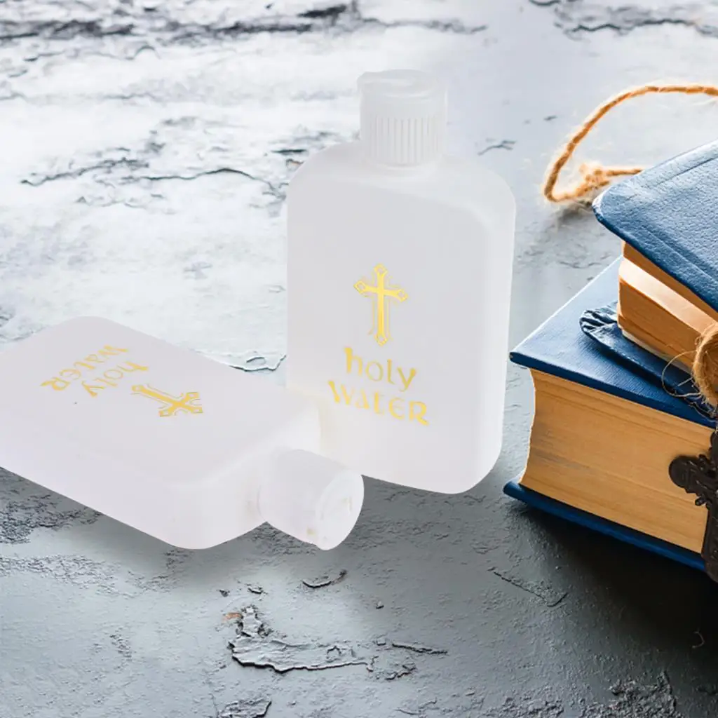 1Pcs/Set 100ml Holy Water Bottles Plastic Holy Water Container Holy Water Empty Plastic Refillable Containers