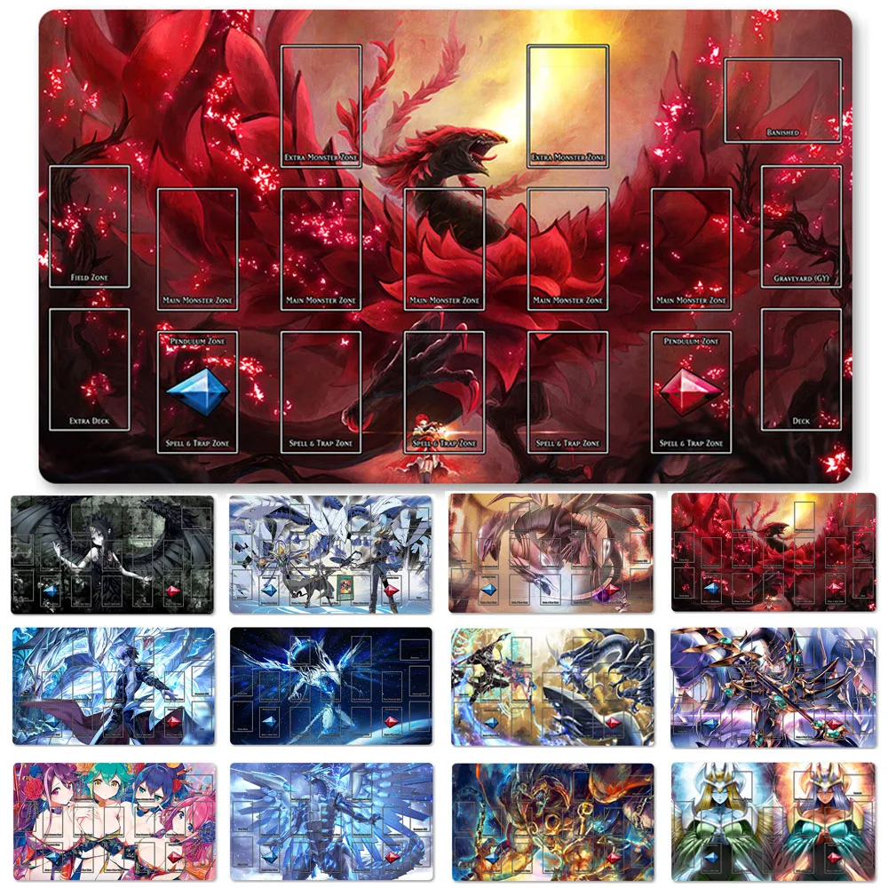 

Лидер продаж, игровой коврик OCG Blue-eyes Ultimate Dragon Dark, волшебный поединок, игровые коврики для монстров, совместимые с YuGiOh TCG + бесплатная сумка...