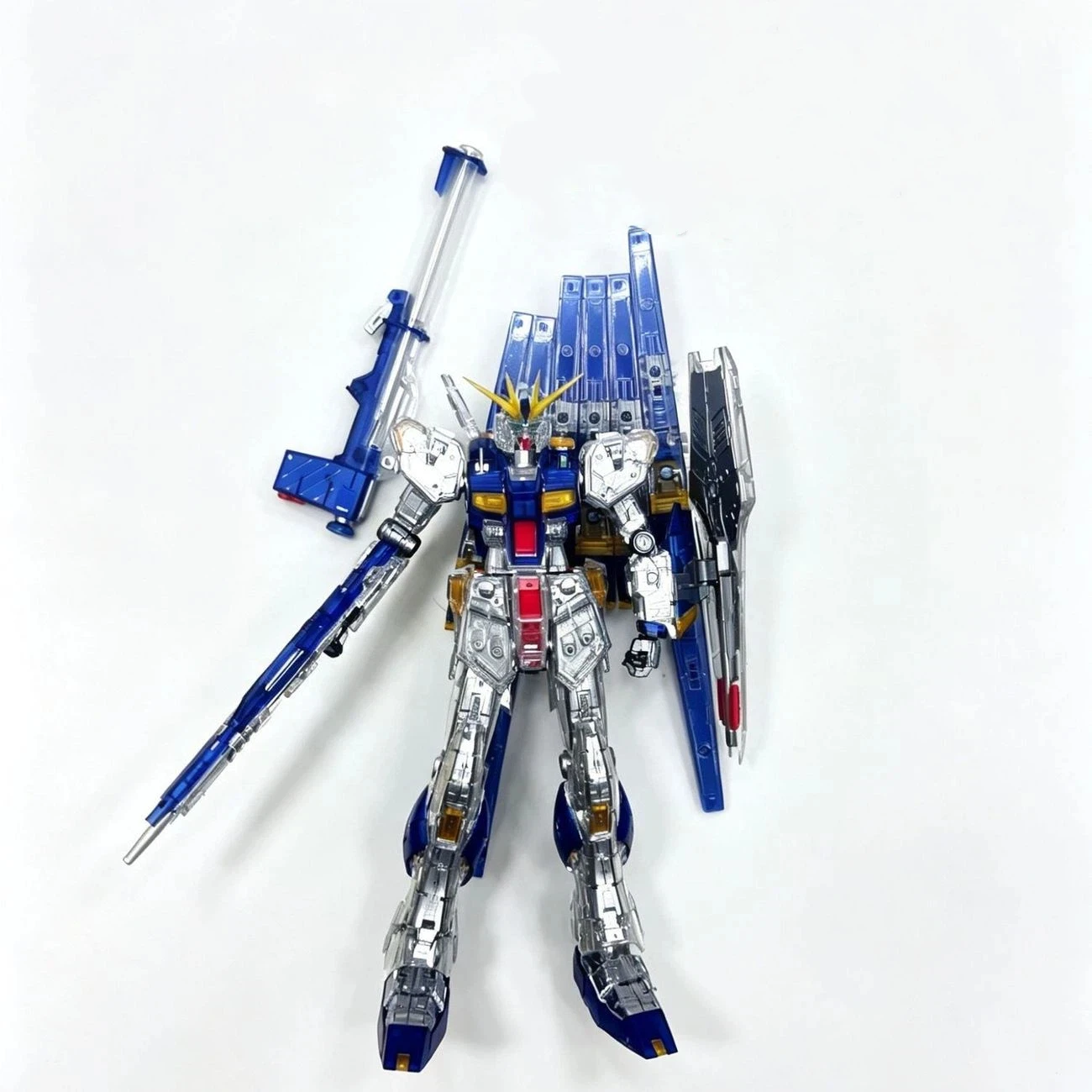 Фото CHANGLONG RG 1/144 5502 Цветная прозрачная сборная модель Rx-93V, аниме-фигурка робота, пластиковая модель, подарочные игрушки №2