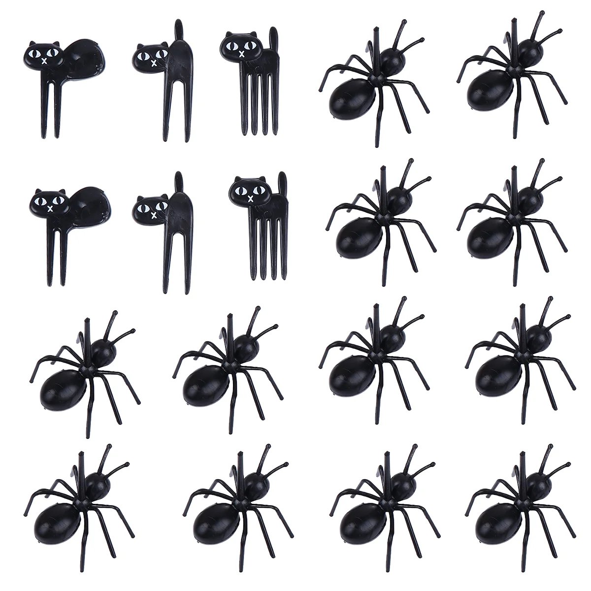 

18 Cat Dessert Picks Decoration Cat Toothpicks Fruit Picks for Kids Fruit Fork Costumes
