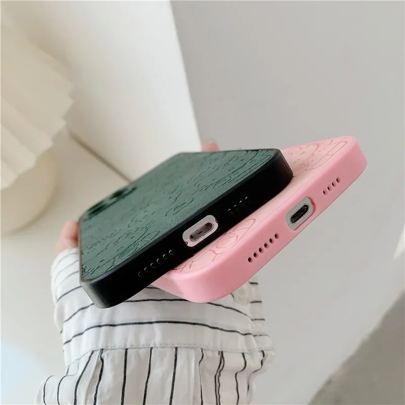 Чехол Hello Kitty из искусственной кожи для IPhone 13 12 11 Pro XS Max XR